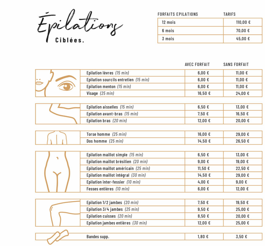 Epilations ciblées I Institut O’Blue à Angoulême
